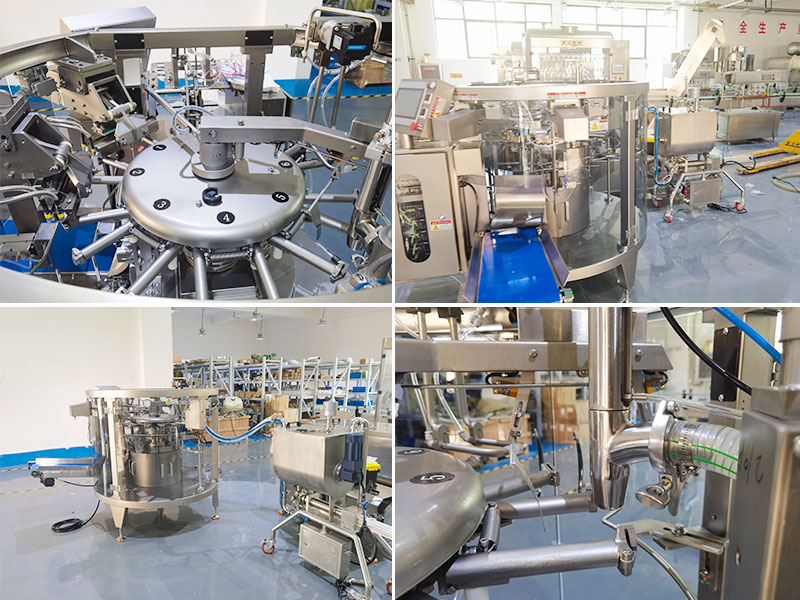 滑嫩鸡肉片包装机-给袋式肉片包装机械(图1)