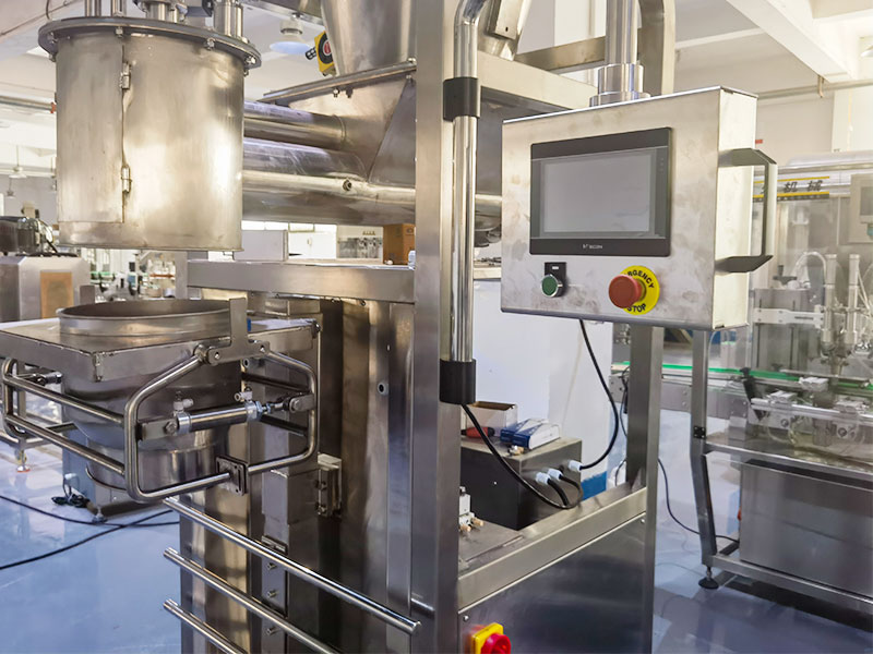 大袋称重定量包装机-全自动脱脂奶粉包装机(图1)